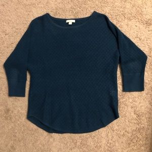Blue knit sweater